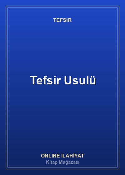 Tefsir Usulü El Kitabı