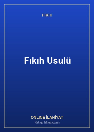 Fıkıh Usulü Giriş