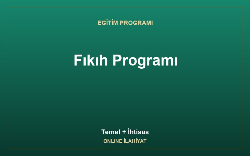Fıkıh Programı